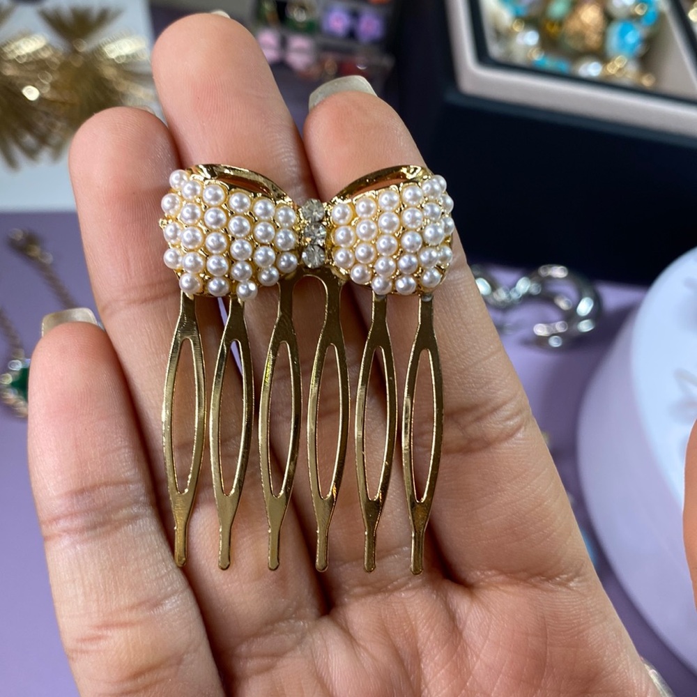 Pearl Bow Hair pin